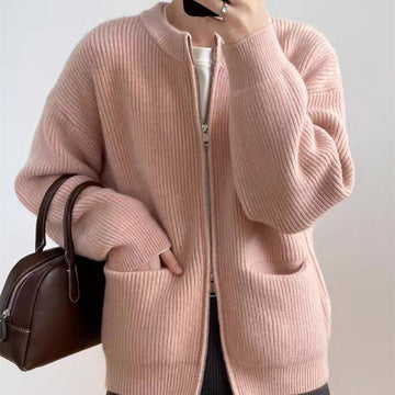 Gilet zippé en maille douce - le confort essentiel