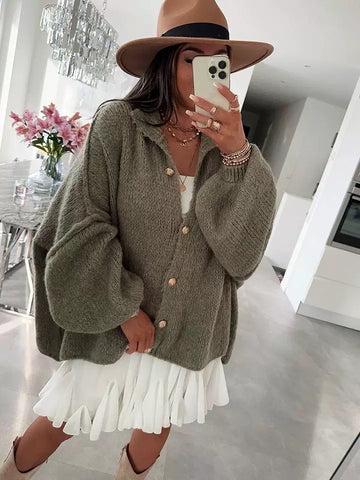 Cardigan oversize femme tricot doux confort ultime MAX FOR ME