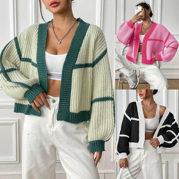 Cardigan structuré à bords contrastants - chic et moderne - MAX FOR ME
