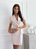 Robe Blazer manches courtes avec ceinture MAX for ME