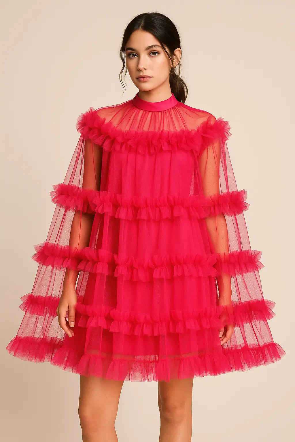 Robe Luxura Haute Couture – Volume Extrême, Tulle Oversize