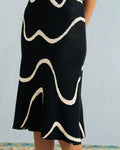 Robe Midi Femme Noire Bodycon en Coton et Modal avec Ourlet de Sirène - Élégante et Confortable MAX FOR ME