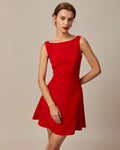 Robe  Mini  A-Line Rouge