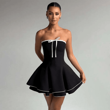 Robe Femme A-Line Mini Dos Nu
