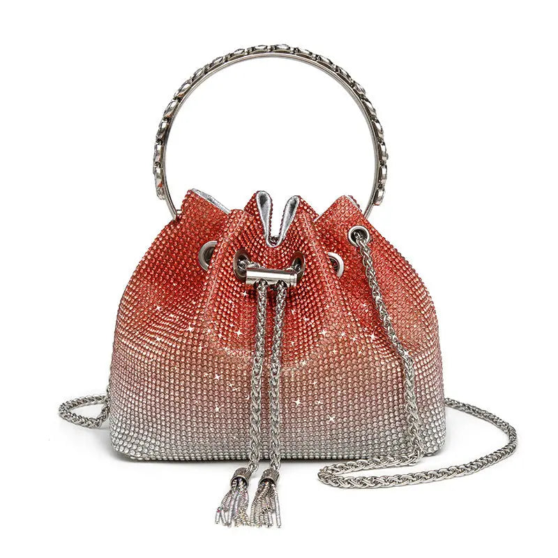 Sac Seau Diamanté Dégradé avec Anse
