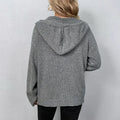 Cardigan à capuche en maille texturée - douceur et style décontracté - MAX FOR ME MAX FOR ME