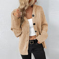 Cardigan à capuche en maille texturée - douceur et style décontracté - MAX FOR ME MAX FOR ME