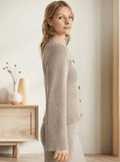 Cardigan ajusté à manches évasées - une élégance minimaliste - MAX FOR ME MAX FOR ME