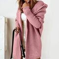 Cardigan long capuche femme sans boutons cocooning moderne MAX FOR ME Rose clair / S MAX FOR ME