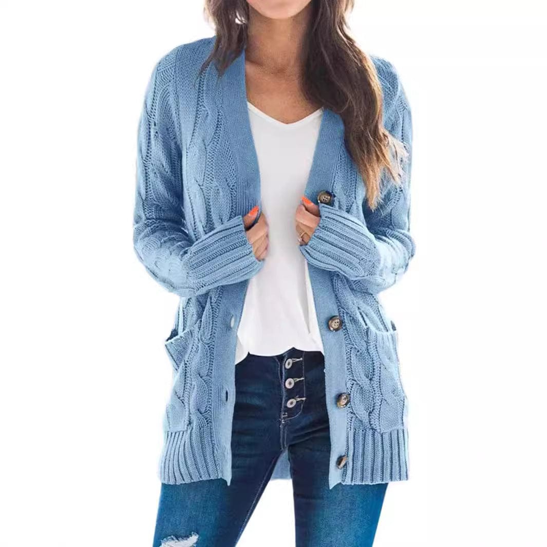 Cardigan long ouvert en maille pour femme style décontracté chic - MAX FOR ME MAX FOR ME