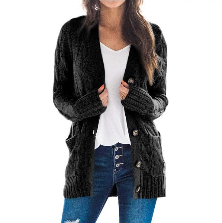 Cardigan long ouvert en maille pour femme style décontracté chic - MAX FOR ME MAX FOR ME