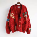Cardigan oversize brodé