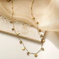 Collier doré pampilles zircon – bijou tendance à pendentifs étoiles Doré MAX for ME