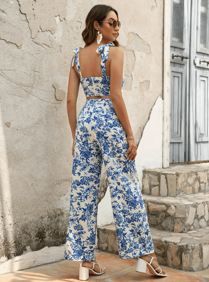 Ensemble de mode élégant en deux pièces avec imprimé glamour MAX FOR ME