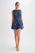 Ensemble deux pièces denim – Style urbain structuré et tendance MAX FOR ME