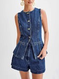 Ensemble deux pièces denim – Style urbain structuré et tendance MAX FOR ME