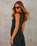 Ensemble deux pièces en jean – Gilet structuré et pantalon large stylé ensemble deux pièces
