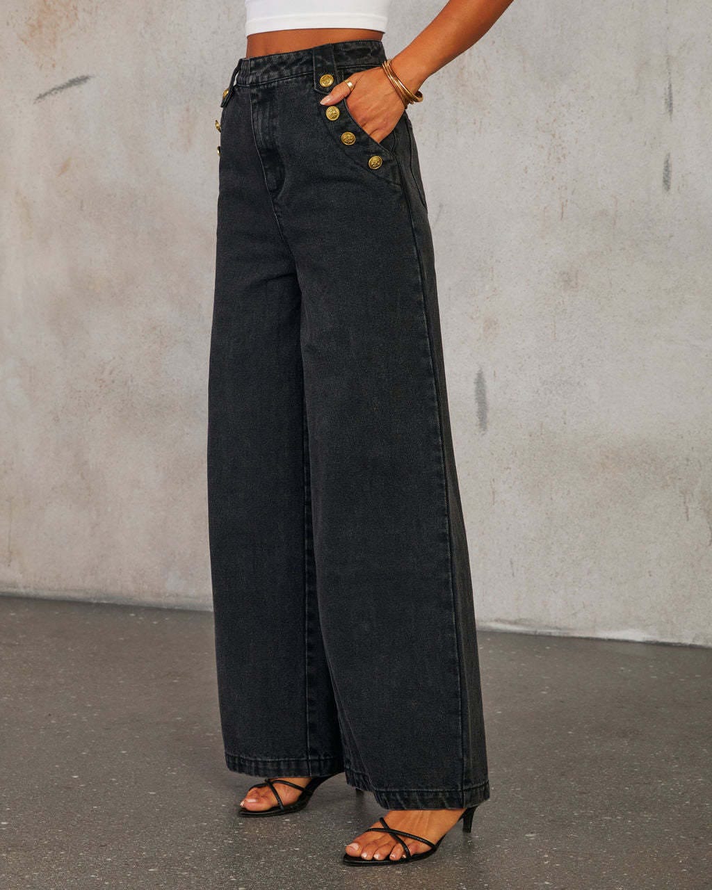 Ensemble deux pièces en jean – Gilet structuré et pantalon large stylé ensemble deux pièces
