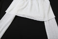 Ensemble jupe taille haute et top manches bouffantes – Look blanc chic d’été MAX FOR ME