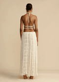 Ensemble Stella – Jupe Maxi et Top Dos Nu en Tissu Texturé Léger MAX for ME