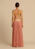 Ensemble Stella – Jupe Maxi et Top Dos Nu en Tissu Texturé Léger MAX for ME