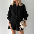 Ensemble Tailleur Femme Élégant en Coton et Polyester – Style Modeste et Confort Universel Noir Carmin / S MAX FOR ME