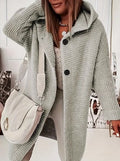 Manteau à capuche effet mouton - chaleur et confort au quotidien - MAX FOR ME Gris / S MAX FOR ME