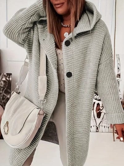 Manteau à capuche effet mouton - chaleur et confort au quotidien - MAX FOR ME Gris / S MAX FOR ME