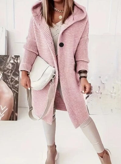 Manteau à capuche effet mouton - chaleur et confort au quotidien - MAX FOR ME Rose clair / S MAX FOR ME