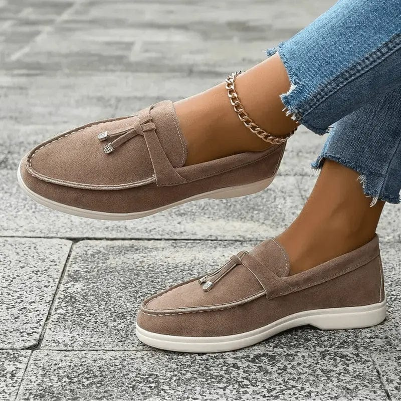 Mason | Femmes Summer Walk Locs en daim Cause Cauvre CHAUSTRES SOLE SOLE Brun / 36 MAX FOR ME