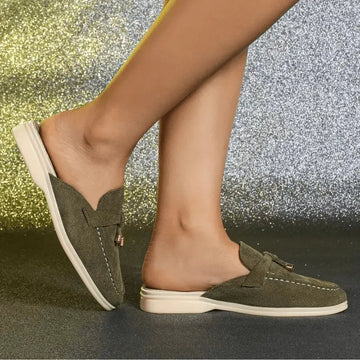 Mason | Modages verts d'été pour femmes - mocassins d'été à enfiler MAX FOR ME