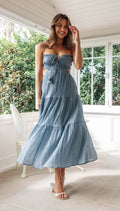 Robe d'Été Midi Cami à Bretelles Fines – Légèreté & Fraîcheur Saisonnière MAX FOR ME