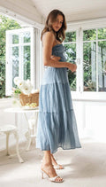 Robe d'Été Midi Cami à Bretelles Fines – Légèreté & Fraîcheur Saisonnière MAX FOR ME