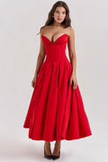 MAX for ME Robe Daphne avec Corsage Structuré et Jupe Volumineuse