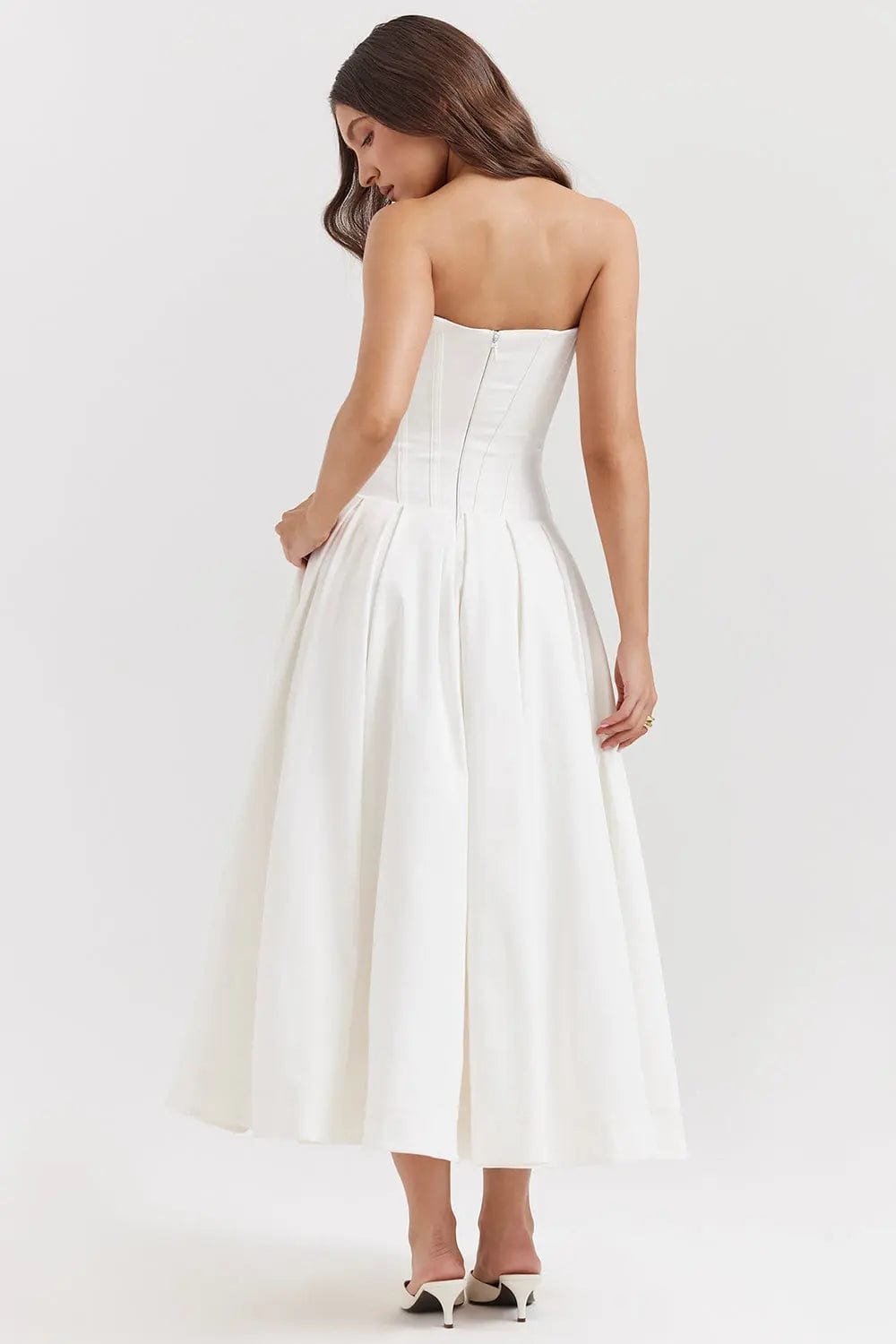 MAX for ME Robe Daphne avec Corsage Structuré et Jupe Volumineuse