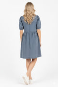 Robe en jean à manches bouffantes - un style chic et décontracté - MAX FOR ME MAX FOR ME