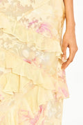 MAX for ME Robe longue Maya avec volants asymétriques