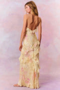 MAX for ME Robe longue Maya avec volants asymétriques