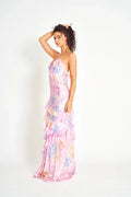 MAX for ME Robe longue Maya avec volants asymétriques