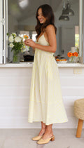 Robe maxi rayée à bretelles fines – Élégance estivale fluide MAX FOR ME