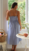 Robe maxi rayée à bretelles fines – Élégance estivale fluide MAX FOR ME