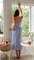 Robe maxi rayée à bretelles fines – Élégance estivale fluide MAX FOR ME
