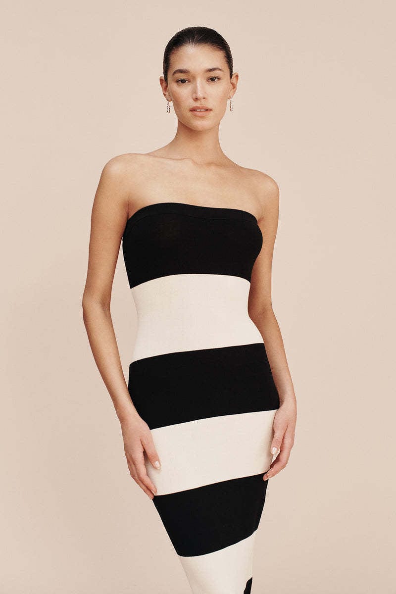 Robe maxi rayée à bretelles fines – Style Estival Décontracté MAX FOR ME