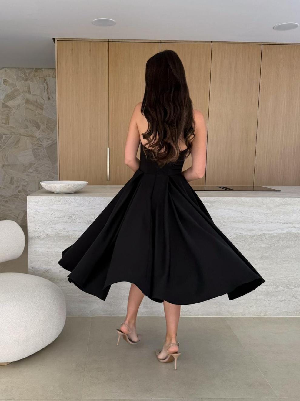 Robe Midi Tube d’Été – Coupe Bustier Évasée et Élégance Saisonnière MAX FOR ME