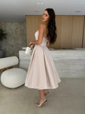 Robe Midi Tube d’Été – Coupe Bustier Évasée et Élégance Saisonnière MAX FOR ME