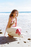 MAX for ME robes Robe longue Noa en maille pointelle avec motif coquillage