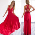 MAX for ME robes Robe Longue Polyvalente à Bretelles modulables