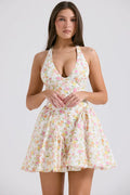MAX for ME robes Robe mini Selena à col halter et bas plissé