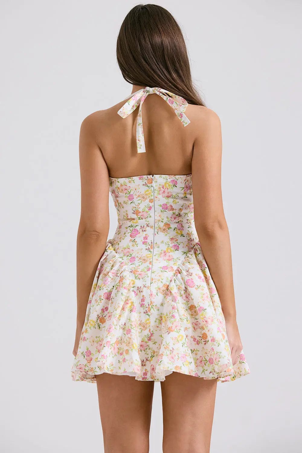 MAX for ME robes Robe mini Selena à col halter et bas plissé