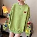 Sweat-shirt oversize brodé - un style fun et confortable - MAX FOR ME MAX for ME